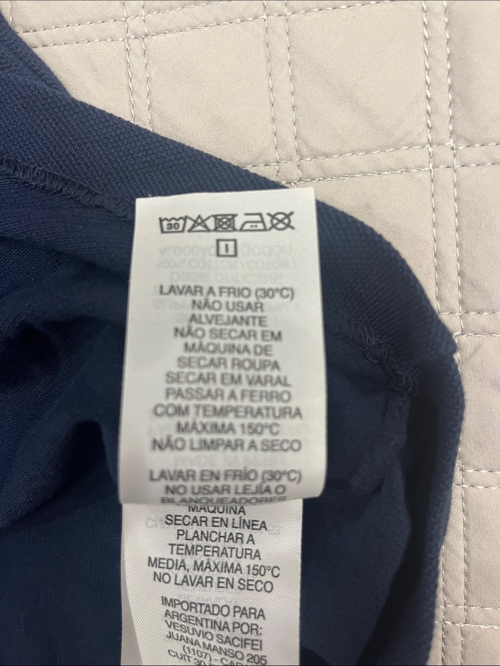 Lacoste navy blue short sleeve pique polo - boys size 10 - Picture 5 of 5